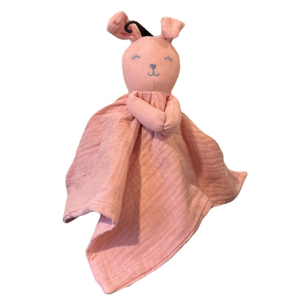 Carters Baby Cotton Mauve Bunny Lovey Plush Pink Bunny Rabbit Child Of Mine NWT - Picture 5 of 7